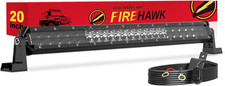 20" LED Light Bar 50,000LM, Spot Flood Combo, IP68 Waterproof for Off-Road