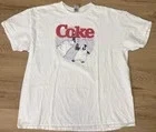 Gildan T-Shirt Men's White Large Cotton Coca-Cola Polar Bears