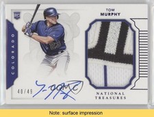 2016 Panini National Treasures Purple 40/49 Tom Murphy #200 Auto READ z5i