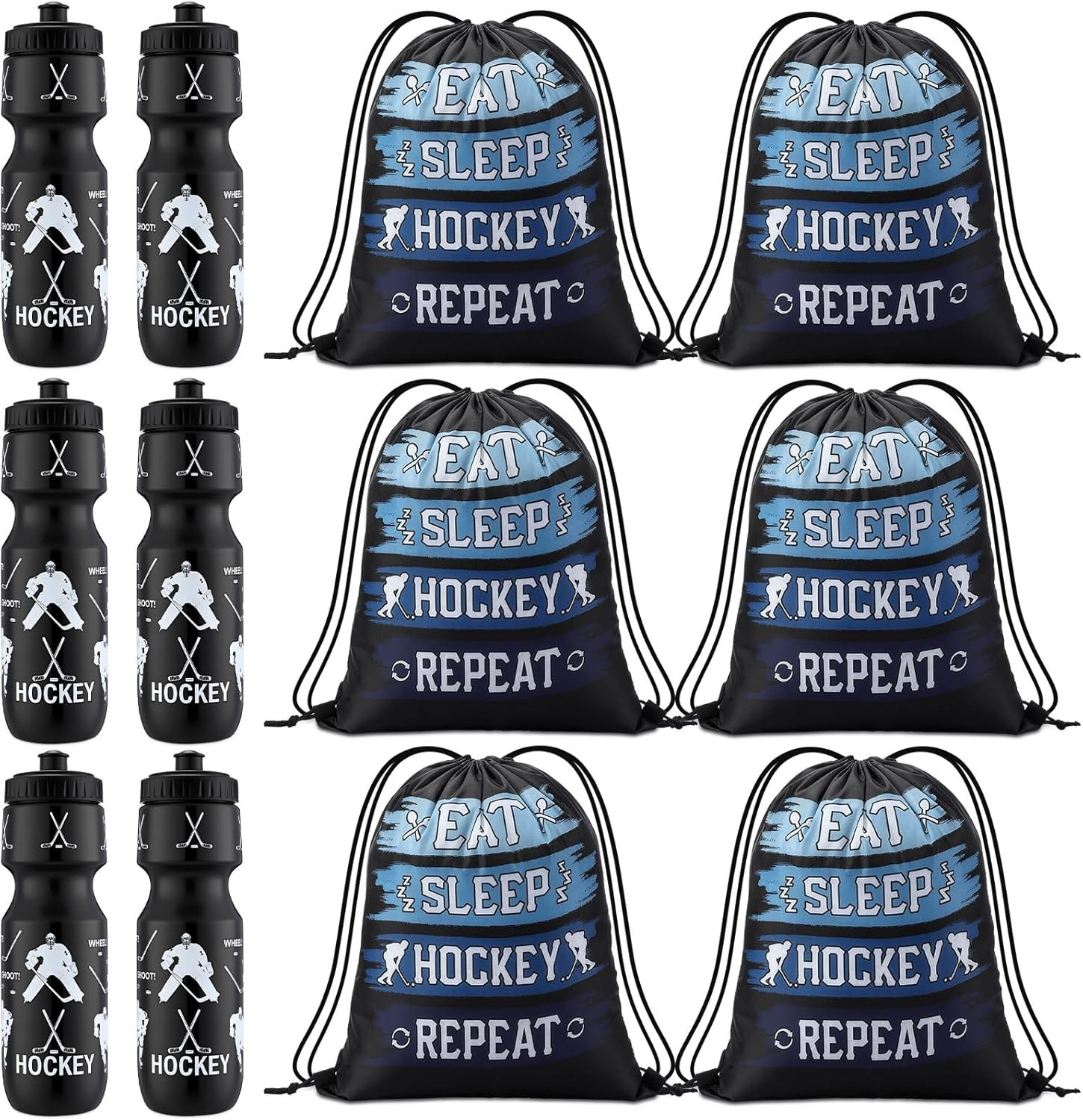 With Drawstring Bag Ice Hockey Party