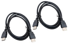 NEW 2-Pk 4K HDMI 5 Foot Cable Computer Laptop Projector Monitor BluRay DVD LEDTV