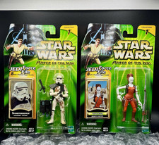 Hasbro Star Wars Power of the Jedi Aurra Sing & Sandtrooper Jedi Force File 2000
