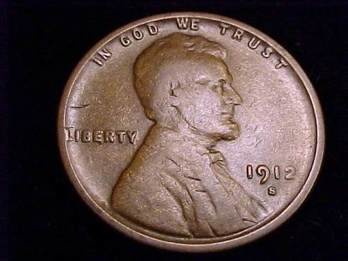 1912-S  Lincoln Cent, Good Grade