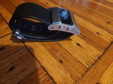 Orologio Nike Oregon Series Square digitale in pelle nera e acciaio inossidabile WA0038 513