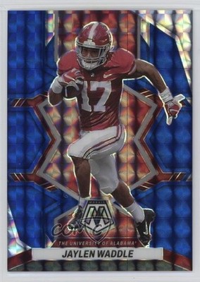 2023 Panini Mosaic Draft Picks Blue Mosaic Prizm /75 Jaylen Waddle #80 18zn