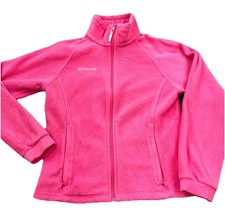Columbia Jacket Girls 2XL XXL Pink Fleece Sweater Sweatshirt Layer Youth Kids