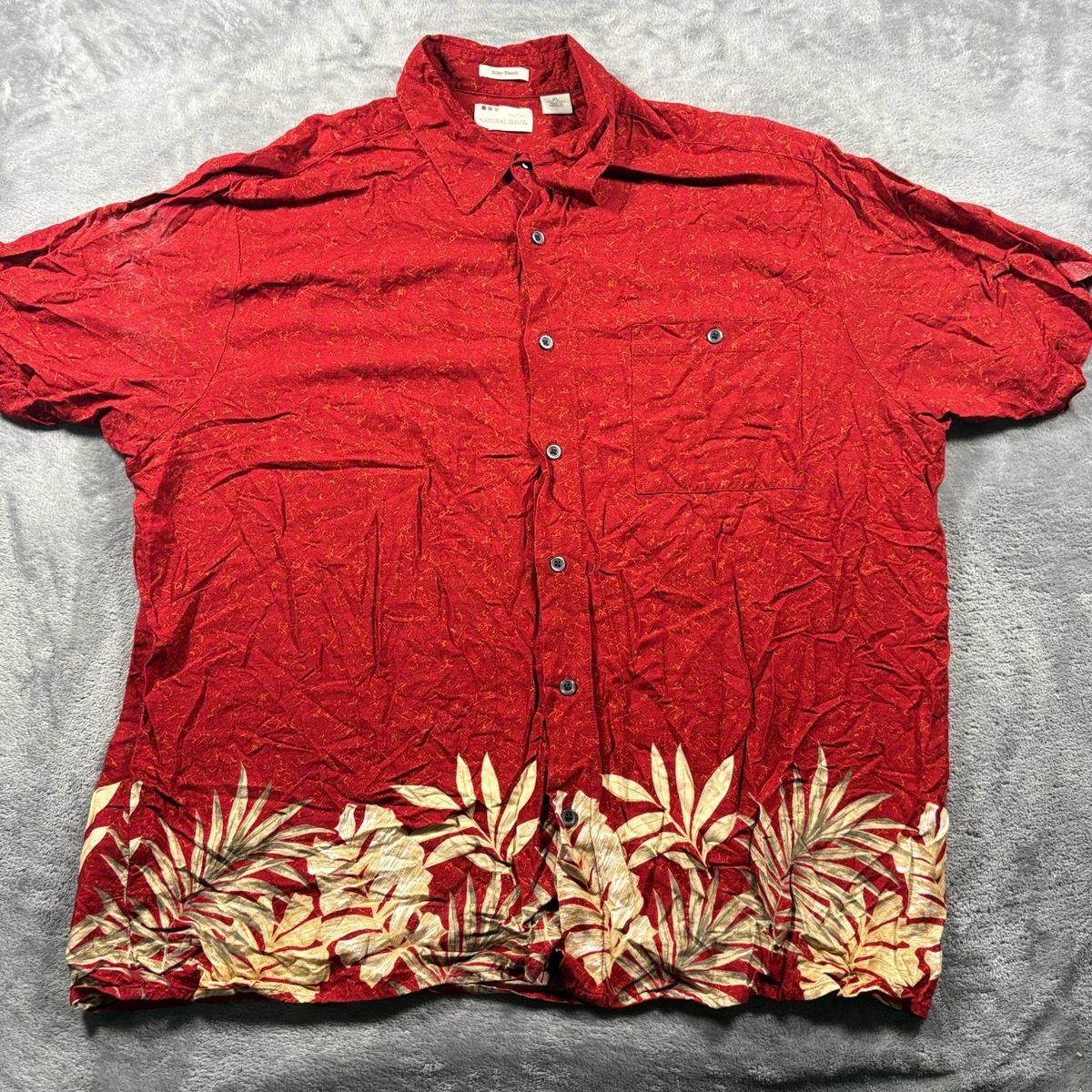 トップス NATURAL ISSUE Short Sleeve Shirt Natural Issue Short Sleeve Regular Size XL Casual Button-Down