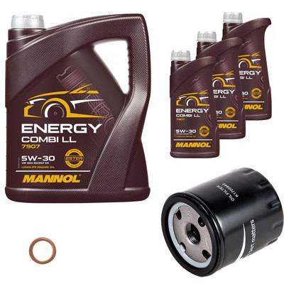 KRAFT Ölfilter 8 L MANNOL Energy Combi LL 5W-30 für Lancia Zeta 2.0
