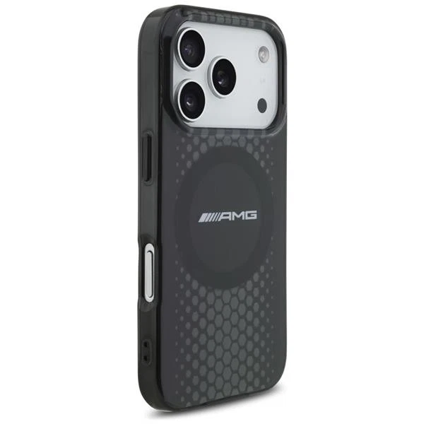 Custodia Mercedes AMG Magsafe IPHONE 17 Pro Plastica Nero Trasparente Logo - Immagine 4 di 4