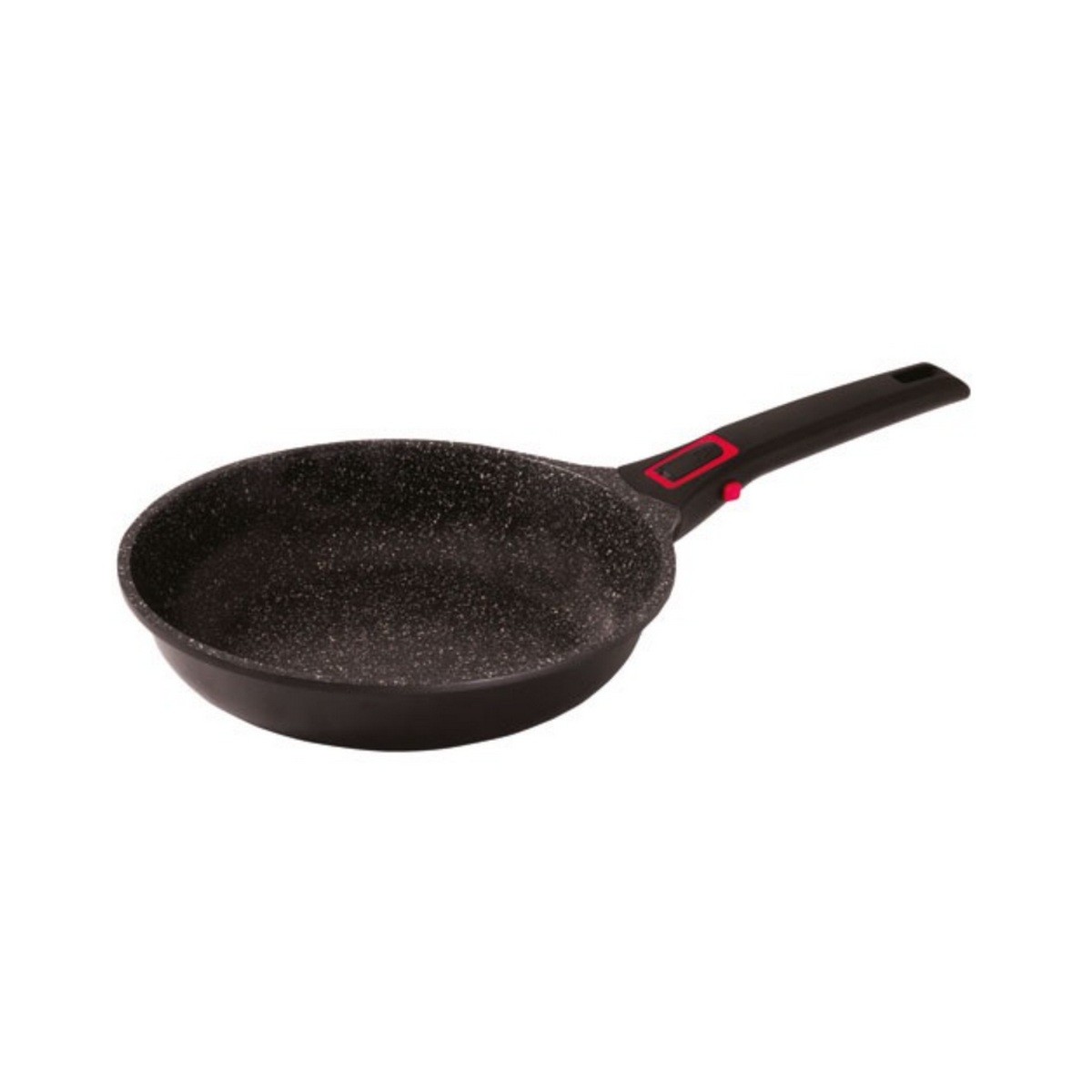 Baumalu Poêle 26cm Noir revêtement antiadhésif performant pour cuisiner sainement sans matière grasse