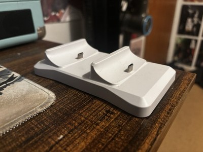 White Dual Charging Dock for Sony PlayStation 5 P-5 Controller Model P51