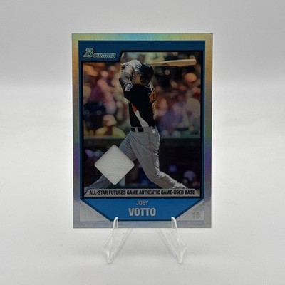   RARE 2007 Bowman Joey Votto Refractor /135 Game Used Base  #BDPP98  