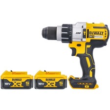 DeWalt DCD996N 18v XRP Brushless Hammer Combi Drill + 2 x DCB184 5Ah Batteries