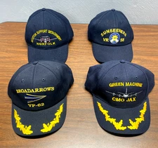 Navy Aviation Squadron Hats Lot of (4)