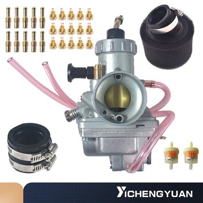 VM24 Carburetor 28mm Main Pilot Jet Air Filter Assembly For Yamaha SR125 TTR125