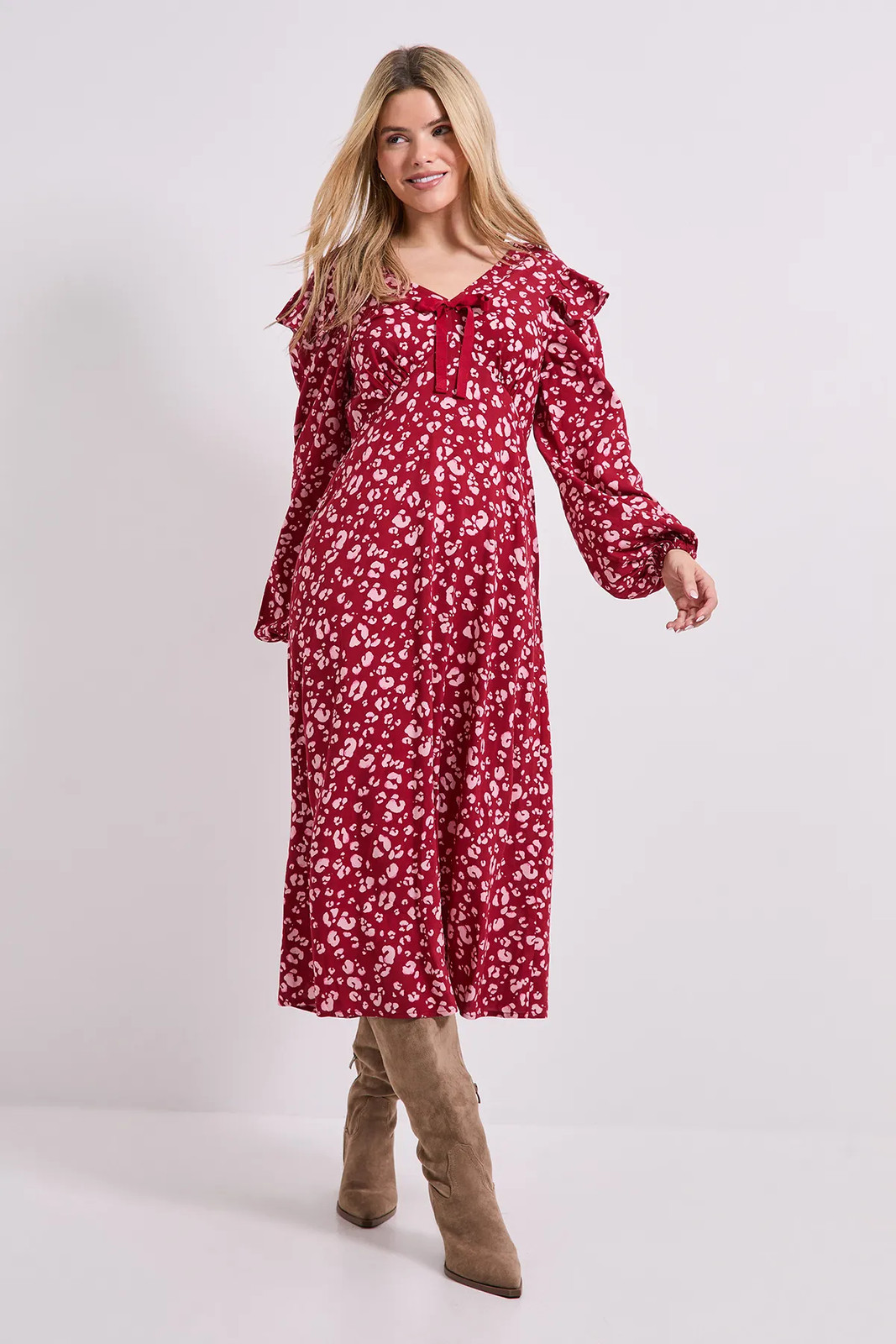 Dorothy Perkins Pink Midaxi Dress Womens Daywear Dresses