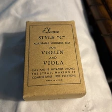 Vtg Elcone Style “C” Violin & Viola Adjustable Shoulder Rest, Green Used