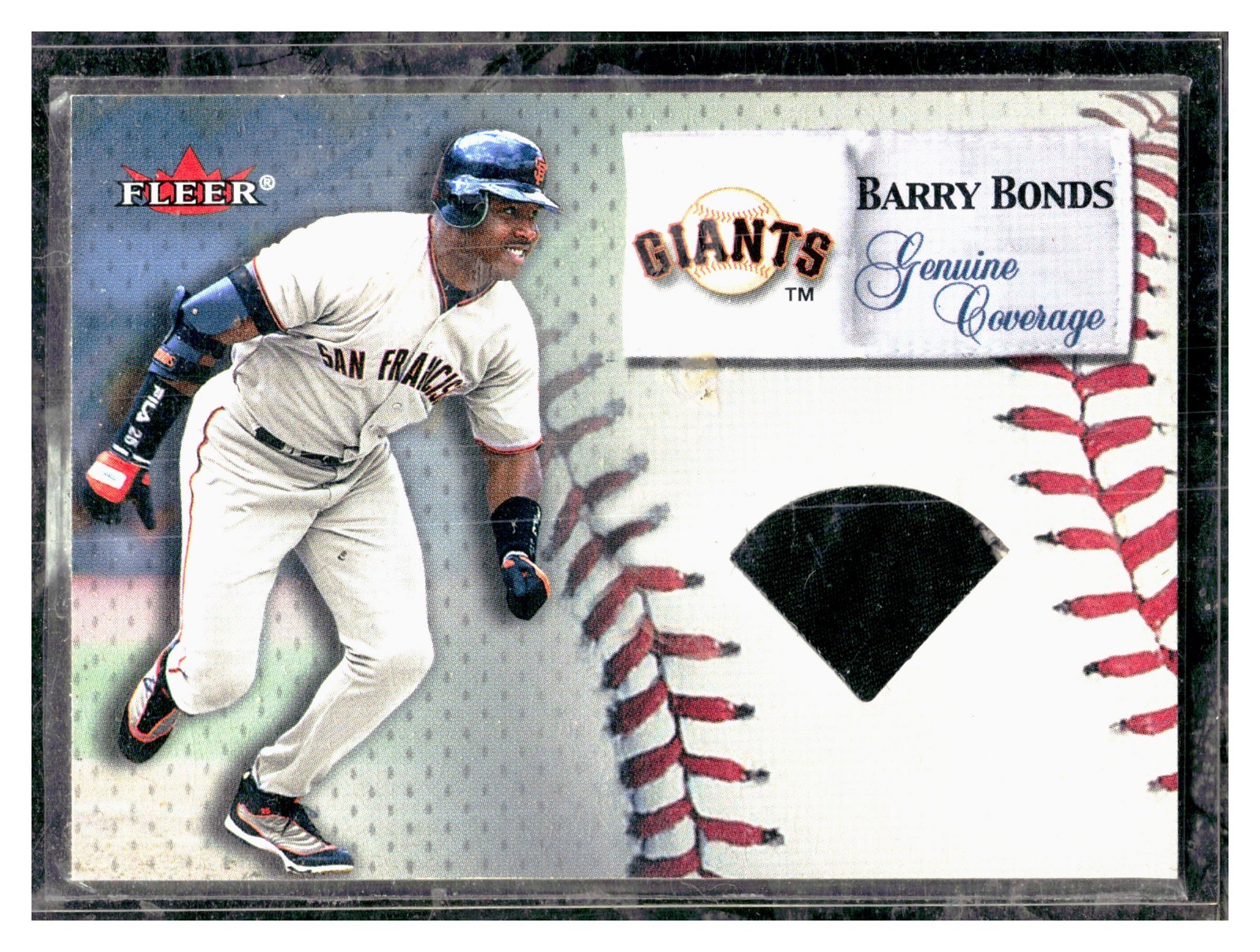 2000 Fleer Skybox Genuine Coverage Barry Bonds Game Used Glove Giants SP Insert