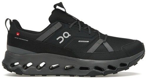 On Cloudhorizon 3ME10050106 Men\'s US 12.5M Black Waterproof Hiking Shoes HTAT692 Hoka Hopara Cut-out Sneakers Black Size 8. NEW main image 2