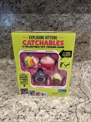 Exploding Kittens Catchables Toy Game Set Of 4 NEW rainbow black hole eggs bakey