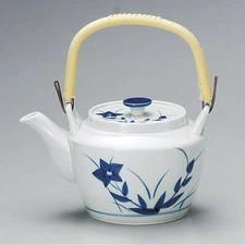 5-Piece Set: Kyusu Bluegrass Kikyo M-6 Tokkuri (Arita Ware) [14 x 1 From Japan