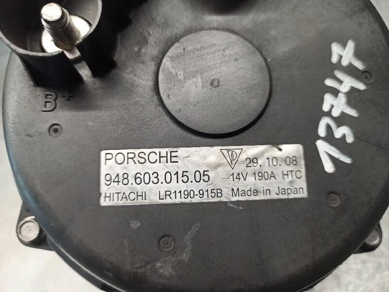 94860301505 alternateur pour PORSCHE CAYENNE (TYP 9PA) S 2002 3550428 - Photo 2/4