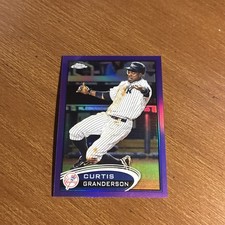 2012 Topps Chrome - Curtis Granderson #60 Purple Refractor