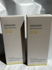 2 Pack mixsoon Bean Sunscreen SPF 50 Broad Spectrum Sun Cream 50ml