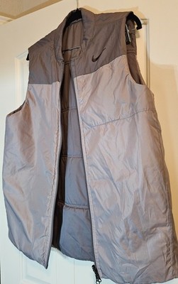 Nike Puffer Vest Reversible Gray Men's Large