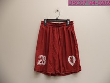 Youth XL Boys Red Sports Shorts Lion Symbol 28 100 Polyester