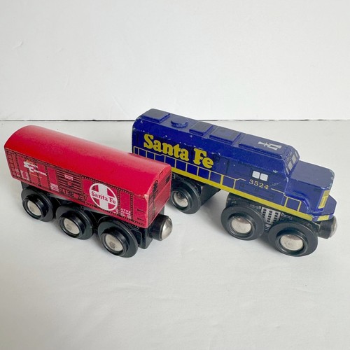 Motor de tren y coche de madera Lionel Heritage Series Maxim Enterprise Santa Fe 3524 | Condition: Used