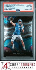 2022 PANINI SELECT DRAFT PICKS UNSTOPPABLE #USSH SAM HOWELL RC POP 6 PSA 10