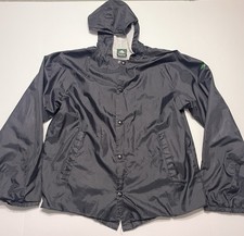 Vintage Emerica Skate Men’s Black Windbreaker Jacket Made in USA Size Small