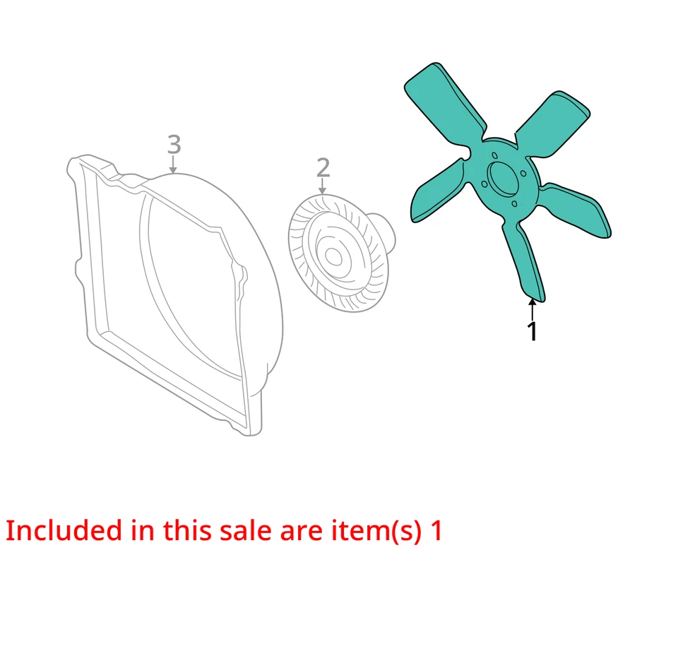 Radiator Fan Motor Fan Assembly Fits 02-04 GRAND CHEROKEE 2968955 - Image 3 of 4