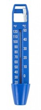 Swimming Pool or Spa Standard 6 " Long x 1 1/4" Wide Thermometer w/ Cord