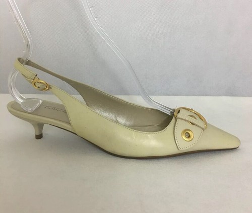 TALBOTS BONE COLOR POINTED TOE 