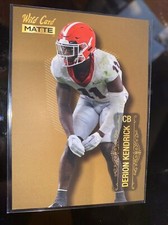 Derion Kendrick 2022 Wild Card Matte #MB-33 Gold RC Georgia Bulldogs LA Rams Hot