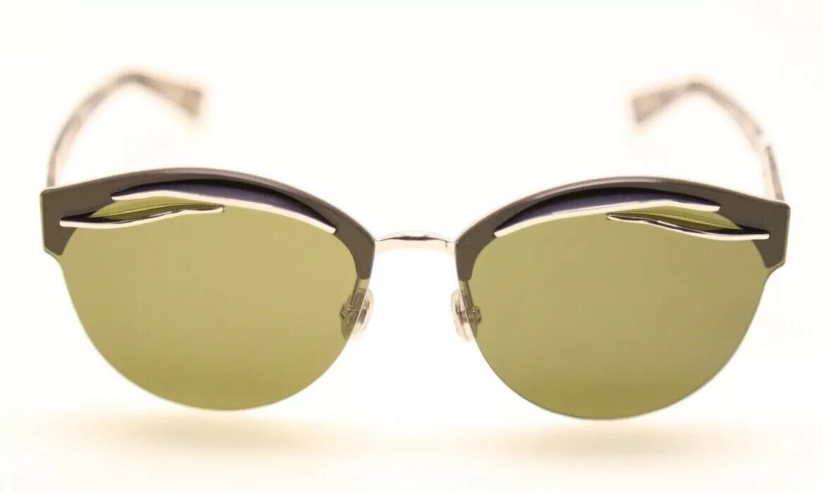 Christian Dior EMPRISE YL7QT Silver Havana Green 63mm Sunglasses 584
