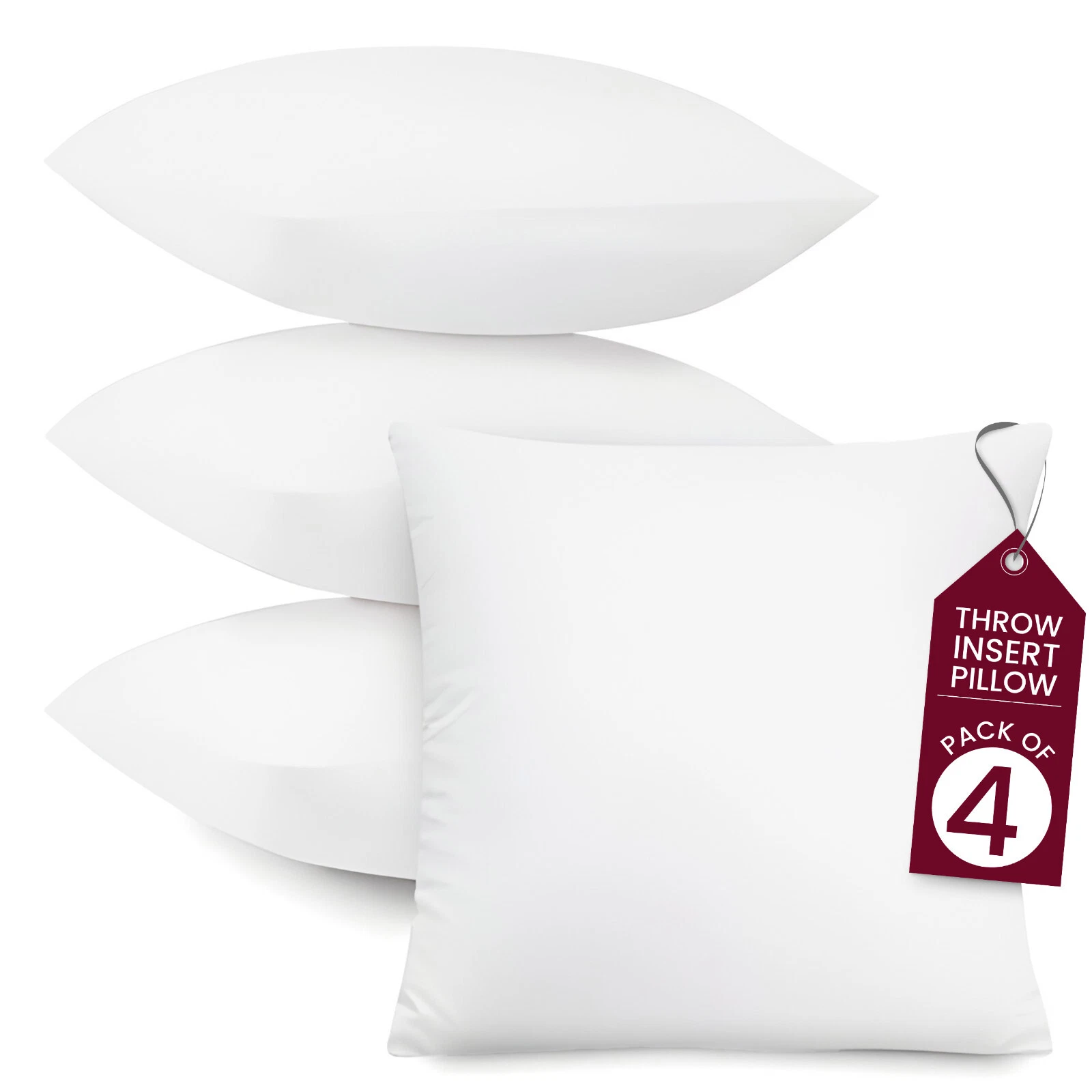 Throw Pillows Insert Cushion Pack of 4 Ultra Soft Bed & Couch Sofa Decor Pillows
Opens in a new wind