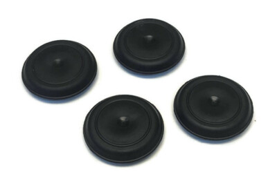 (4 Pack) 1'' Inch Rubber Snap-In FLUSH MOUNT HOLE PLUG for Sheet Metal Fit Fender