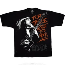 AC/DC-FOR THOSE ABOUT TO ROCK-WE  SALUTE YOU- 2 SDD T-Shirt S,M,L,XL,XXL-5Xw/VT