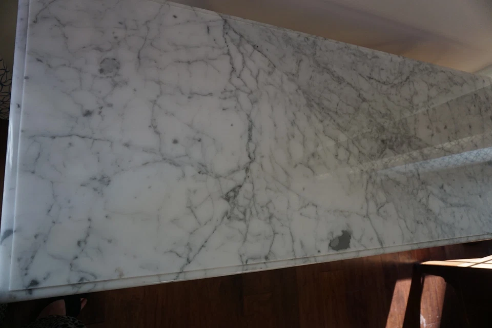 Mesa de pastelaria ou padaria com tampo de mármore francês - Imagem 4 de 4