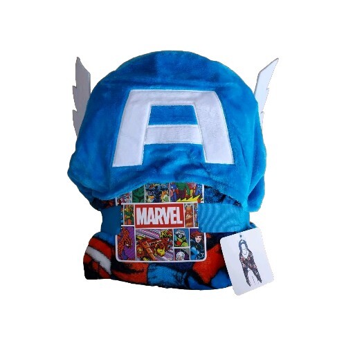 Primark Marvel Avengers Hooded Throw Kids Adults Poncho Wearable
