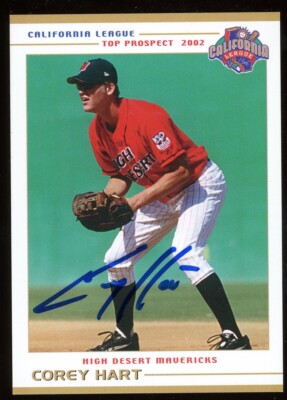 2002 High Desert Mavericks JJ J.J. HARDY Signed Card autograph AUTO BREWERS RC