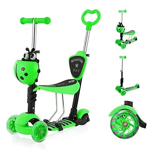 7 Stile Kinderroller Cityroller 3 / 4 Höhe LED-Räder Tretroller Kinder Scooter - Bild 23 von 179