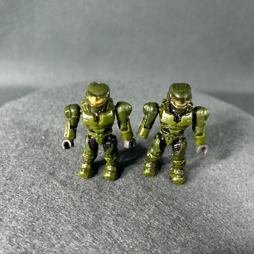 Mega Bloks Construx UNSC Master Chief Mini Figure Lot Green Spartan - Picture 2 of 16