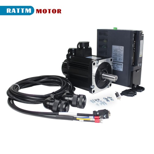 1.8KW 220V AC 3000Rpm 6Nm Nema42 Kit de servomotor 110ST M06030 con 1.8KW 220V AC 3000Rpm 6Nm Nema42 Kit de servomotor 110ST M06030 con