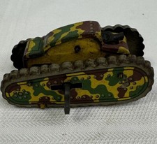 Pre-War 1930s WW2 Imperial Japan Wind Up Tin Litho Tank KRS1