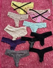 Victoria  s Secret lot of 8 vintage mixed style/size/color panties