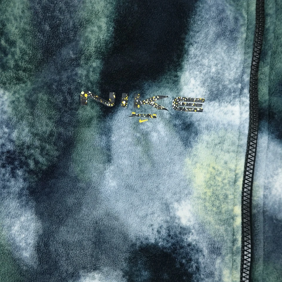 Chaqueta Nike Para Hombre Extra Grande Polar Cremallera Completa Camuflaje Gorpcore Malla Forrada Foto 4 de 4